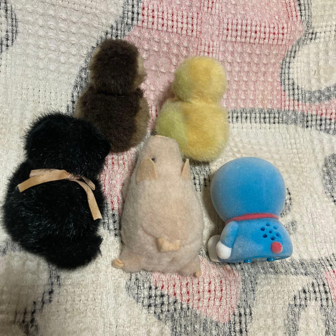 TOMY 1988 てのひらマスコット　黒猫＆豚＆鳥2こ＆ドラえもん　バラ売不可