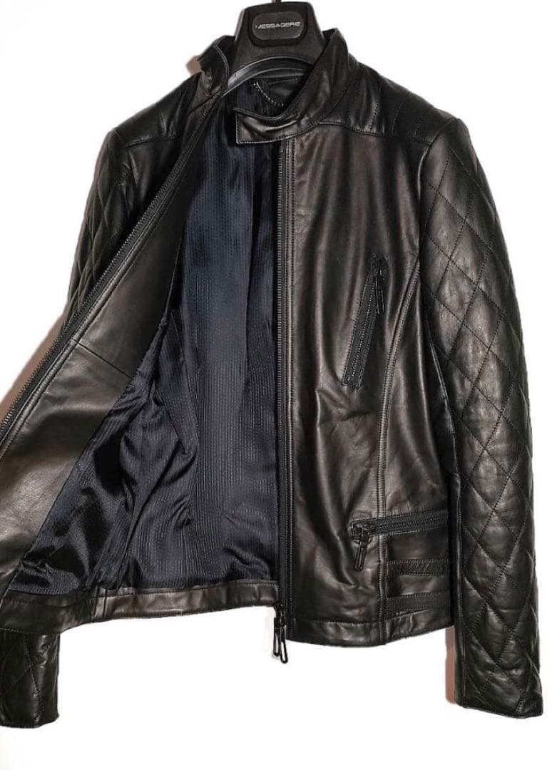 galaabend 刺繍 ライダース シングル ブラック dior homme - メルカリ