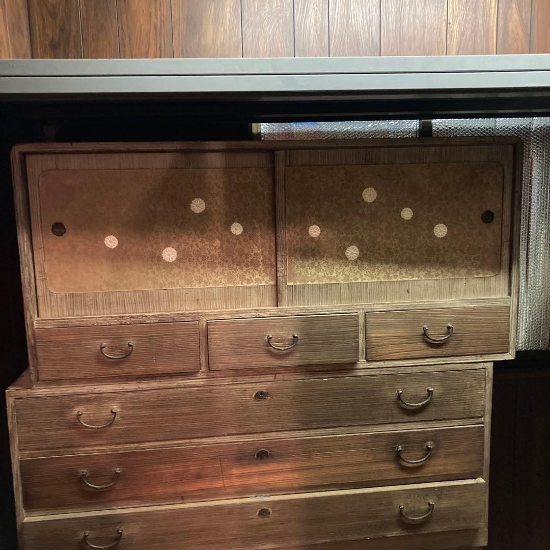桐タンス 古家具 箪笥 テレビ台 チェスト アンティーク レトロ 古民家