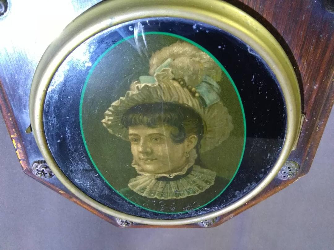 貴重 USA セストーマス製 中世の騎士 貴族絵 古い八角時計