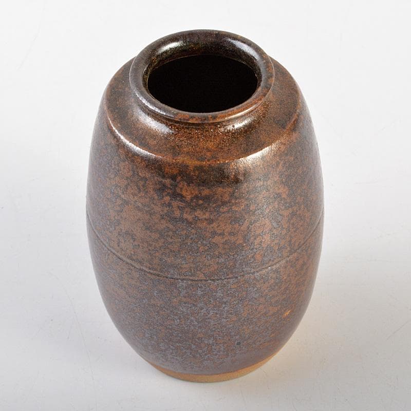 茶道具 備前焼 肩衝茶入 仕覆・箱付 V 6671