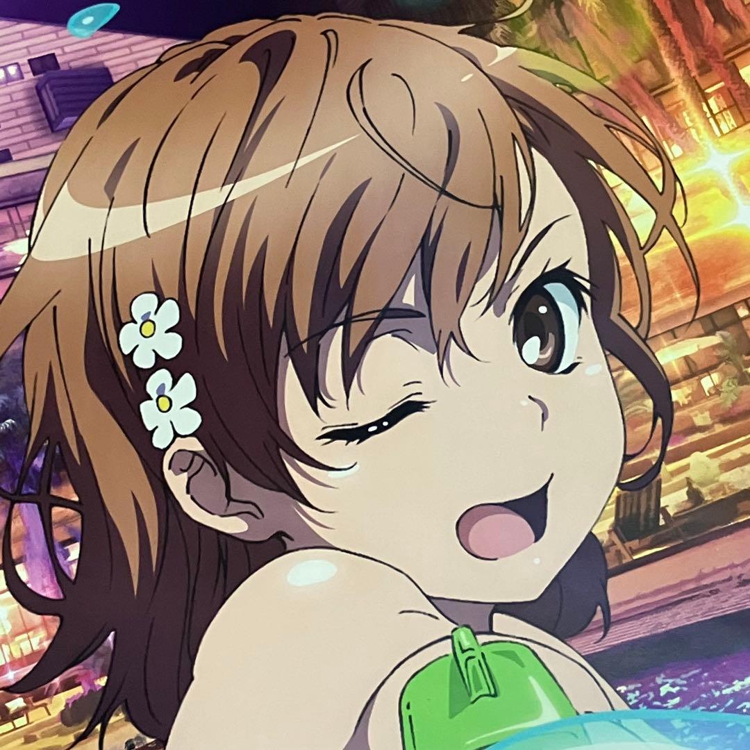 とある科学の超電磁砲　レールガン　ポスター　特大　非売品　ノベルティ　レア　B1