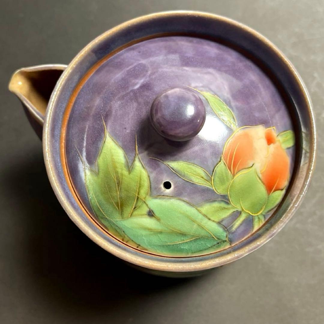 京焼清水焼土渕陶葊陶あん伝統工芸色絵付け急須と器 大