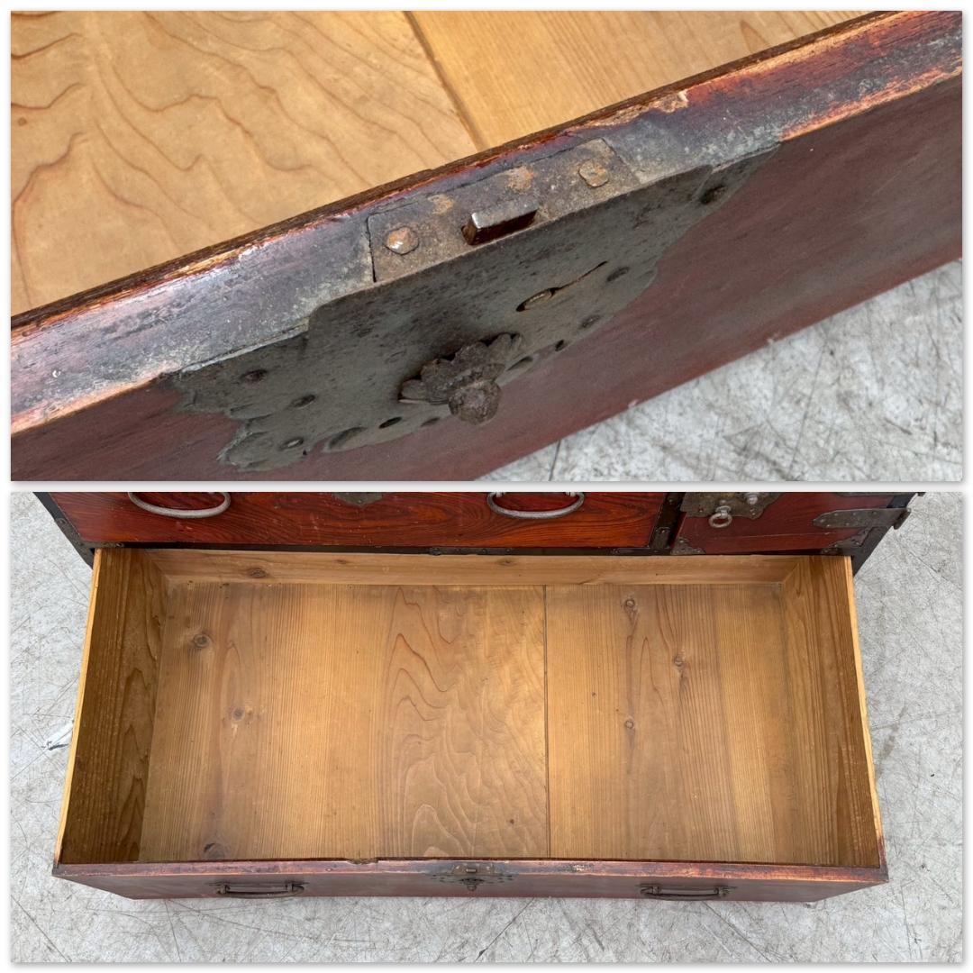 H1364☆時代箪笥 和簞笥 和風キャビネット和家具 アンティーク 昭和レトロ