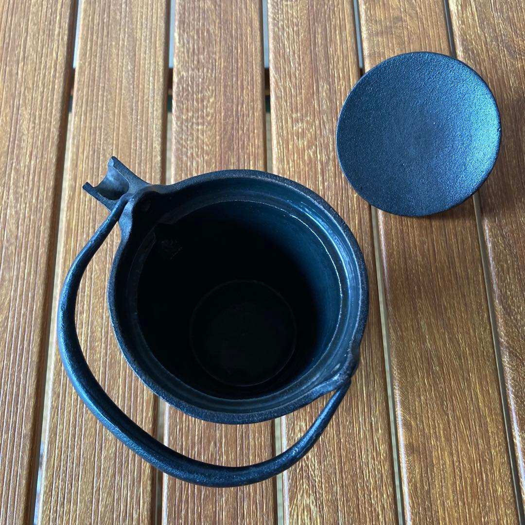 昭和レトロ 南部鉄器 鉄製 鋳鉄 鋳物 蛇ノ目 鉄瓶 急須 茶注ぎ