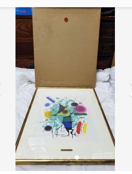 お値下げ中リトグラフ＊ ジョアンミロ：アクア