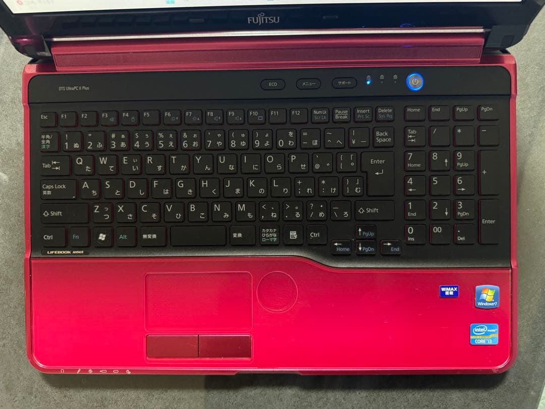 Fujitsu ノートPC ピンク RAM16GB SSD512GB使用時間少 SSD容量:512GB
