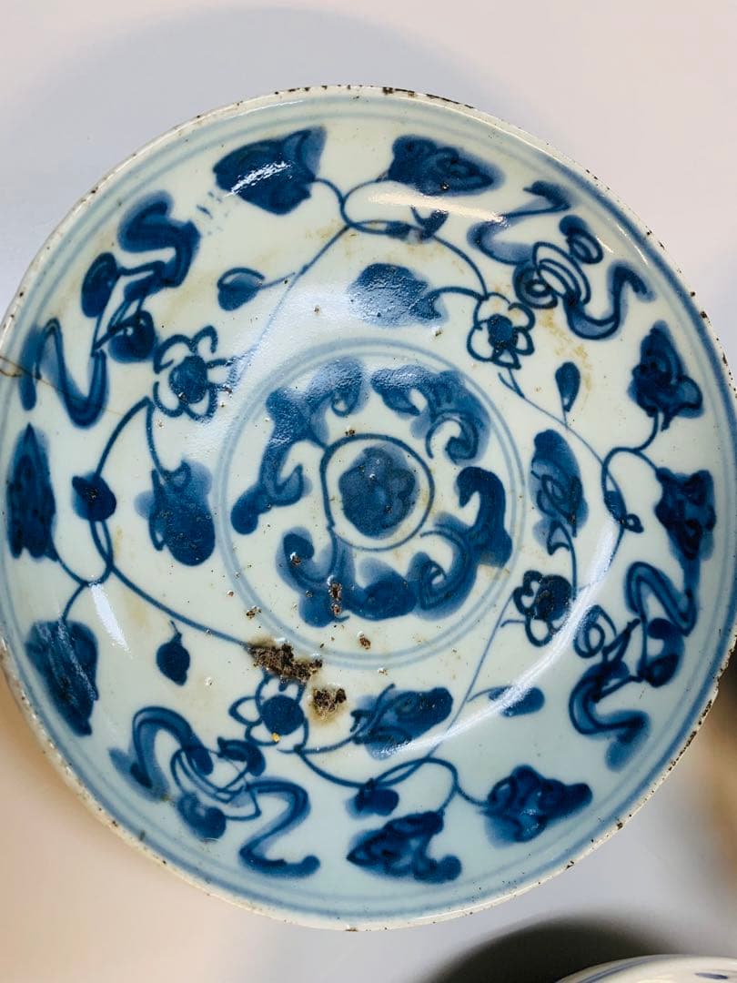 中国明時代晩期染付お皿3点 - メルカリ