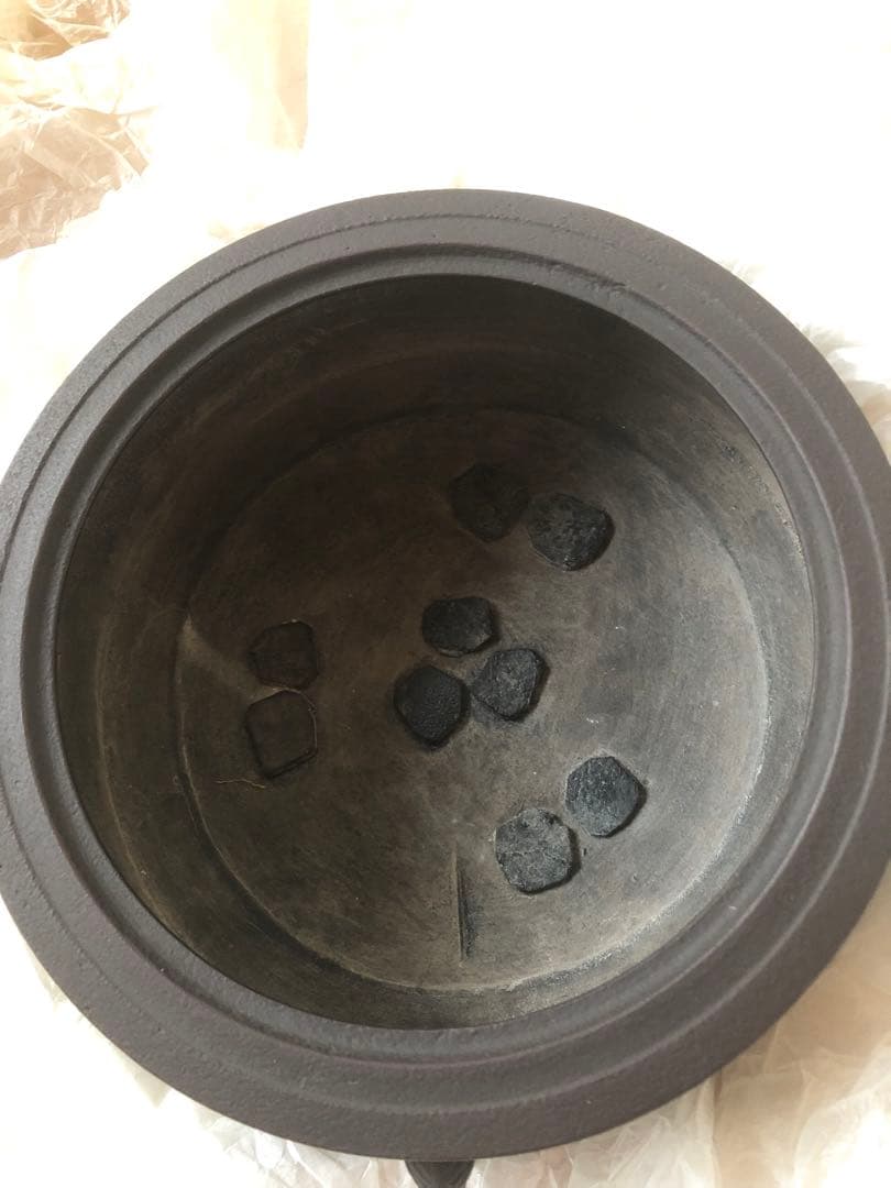 横段筋入 廣口釜 釜師 二代目 畠春斎作 共箱