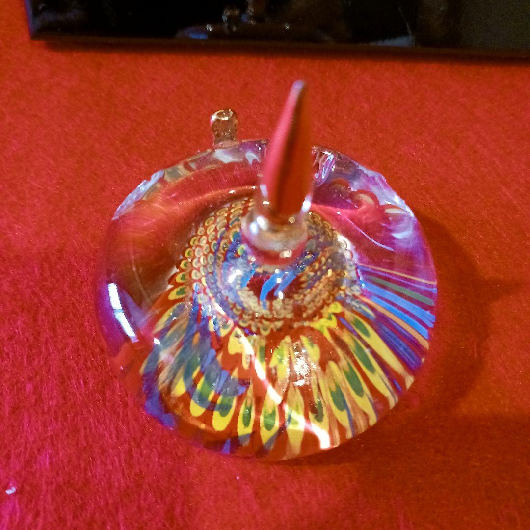 ガラス製 雛人形 ひな祭り ベネチアンガラスペーパーウェイト