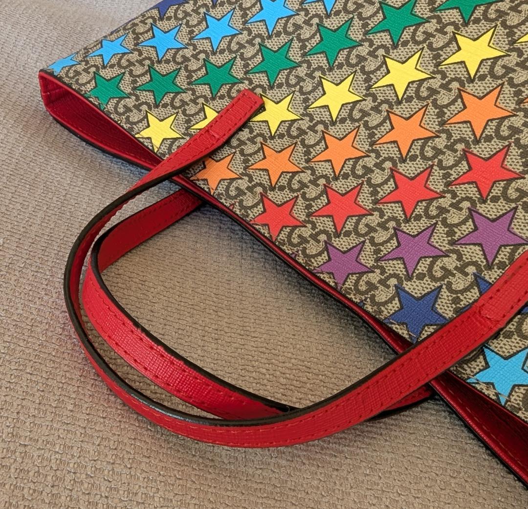 ナ*ョ様 GUUCI 410812 グッチ チルドレンズ レインボースター ハン