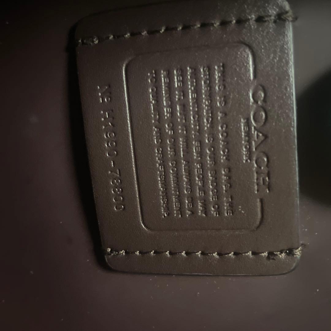 COACH 黒 レザートートバッグ