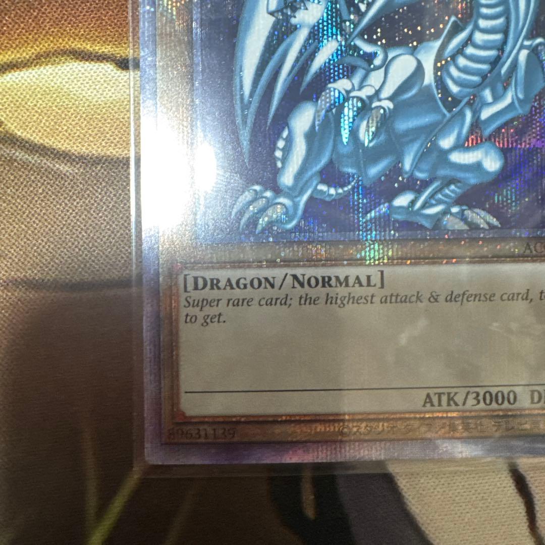 青眼の白龍 BLUEEYES WHITEDRAGON プリシク　アニクロ　英語