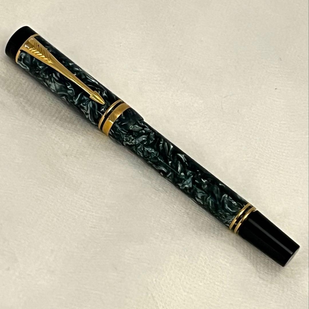 希少NHK刻印]PARKER デュオフォールド k18 マーブルグリーン Yahoo