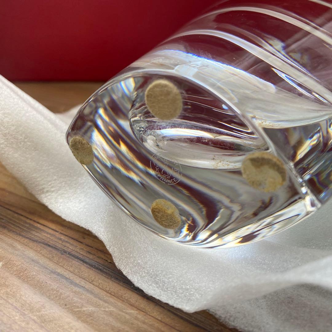 Baccarat バカラ WAVE フラワーベース ウェーブ 花瓶 箱付き Baccarat