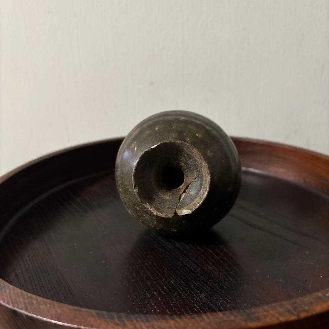 高麗〜李朝徳利 古道具 花入 飴釉 茶道具 アンティーク 骨董品 酒器