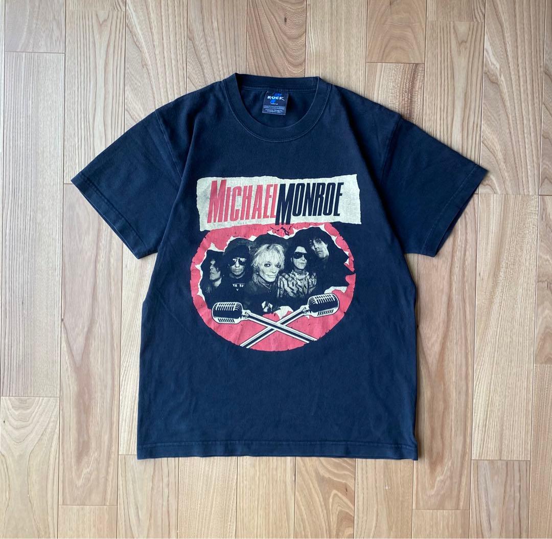 michael monroe ROCK マイケル モンロー Tシャツ ブラック - メルカリ