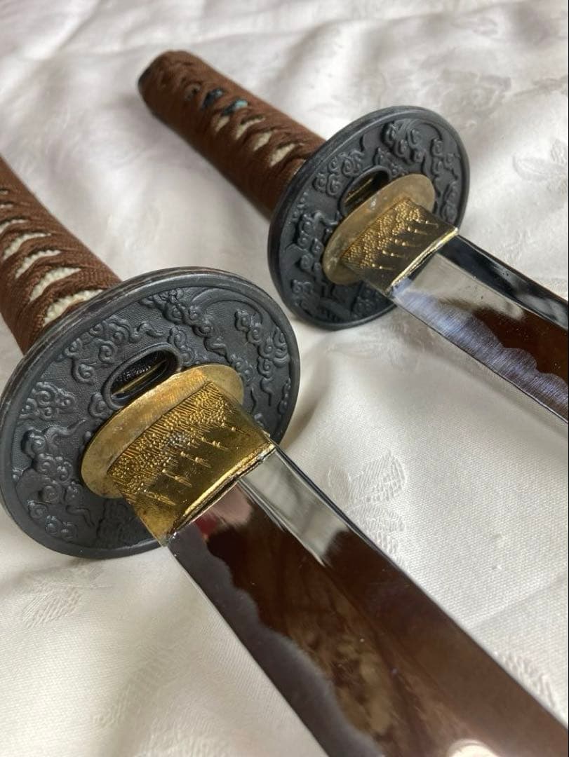 【林】模造刀大小二振セット　模擬刀　日本刀　コスプレ用　古美術品