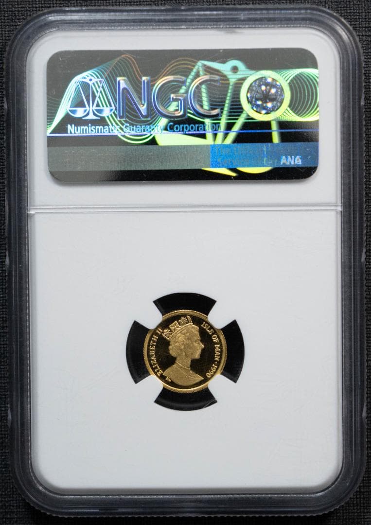 1990 マン島 クラウン 金貨 NGC MS67 1/25オンス エリザベス - メルカリ