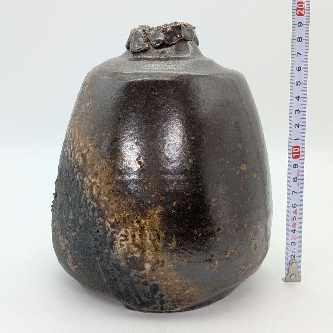 今成研二 備前焼 花器 フラワーベース 花瓶 一輪挿し花入 華道具 茶道具 花生