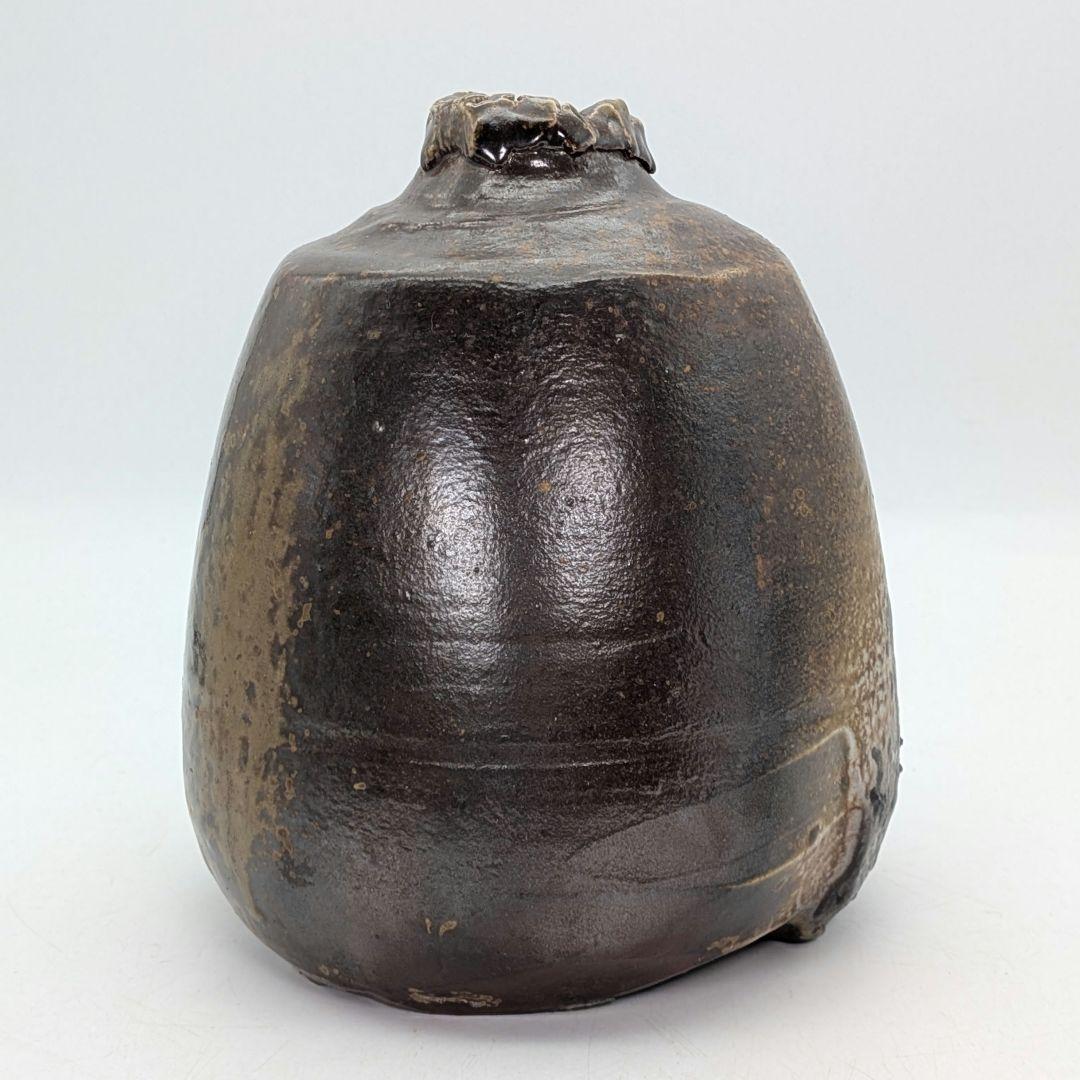 今成研二 備前焼 花器 フラワーベース 花瓶 一輪挿し花入 華道具 茶道具 花生