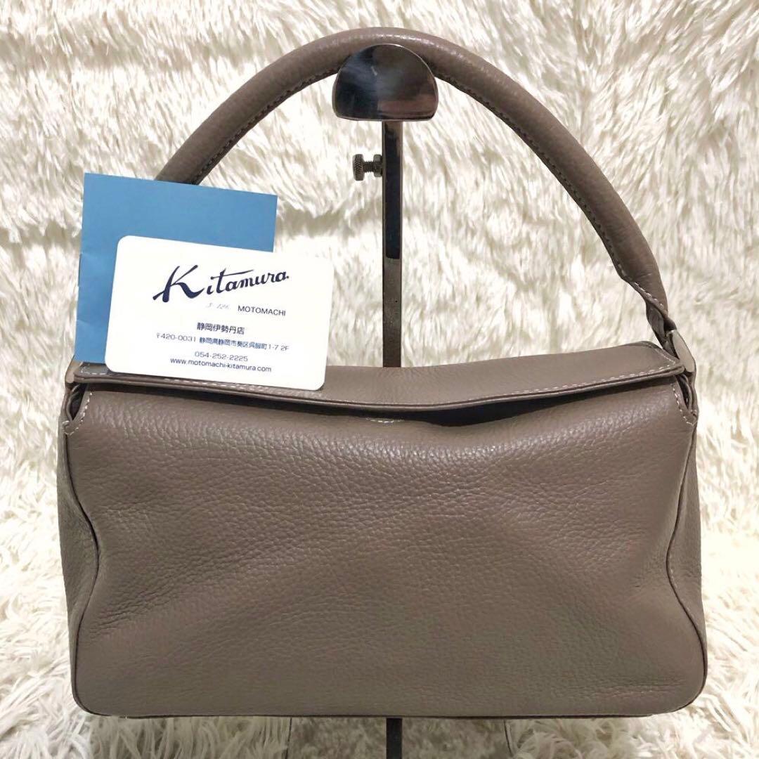 現行·未使用✨キタムラ　 レザー ハンドバッグ