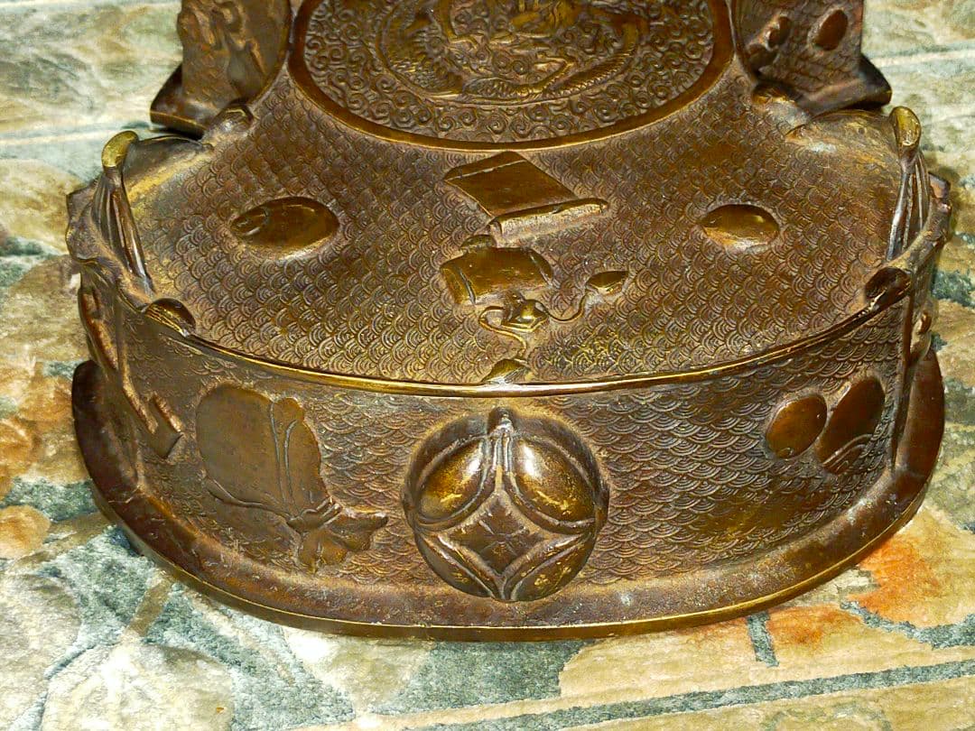 ♥とても古い 唐銅 水盤 黄銅 骨董品 中国 古玩 アンティーク