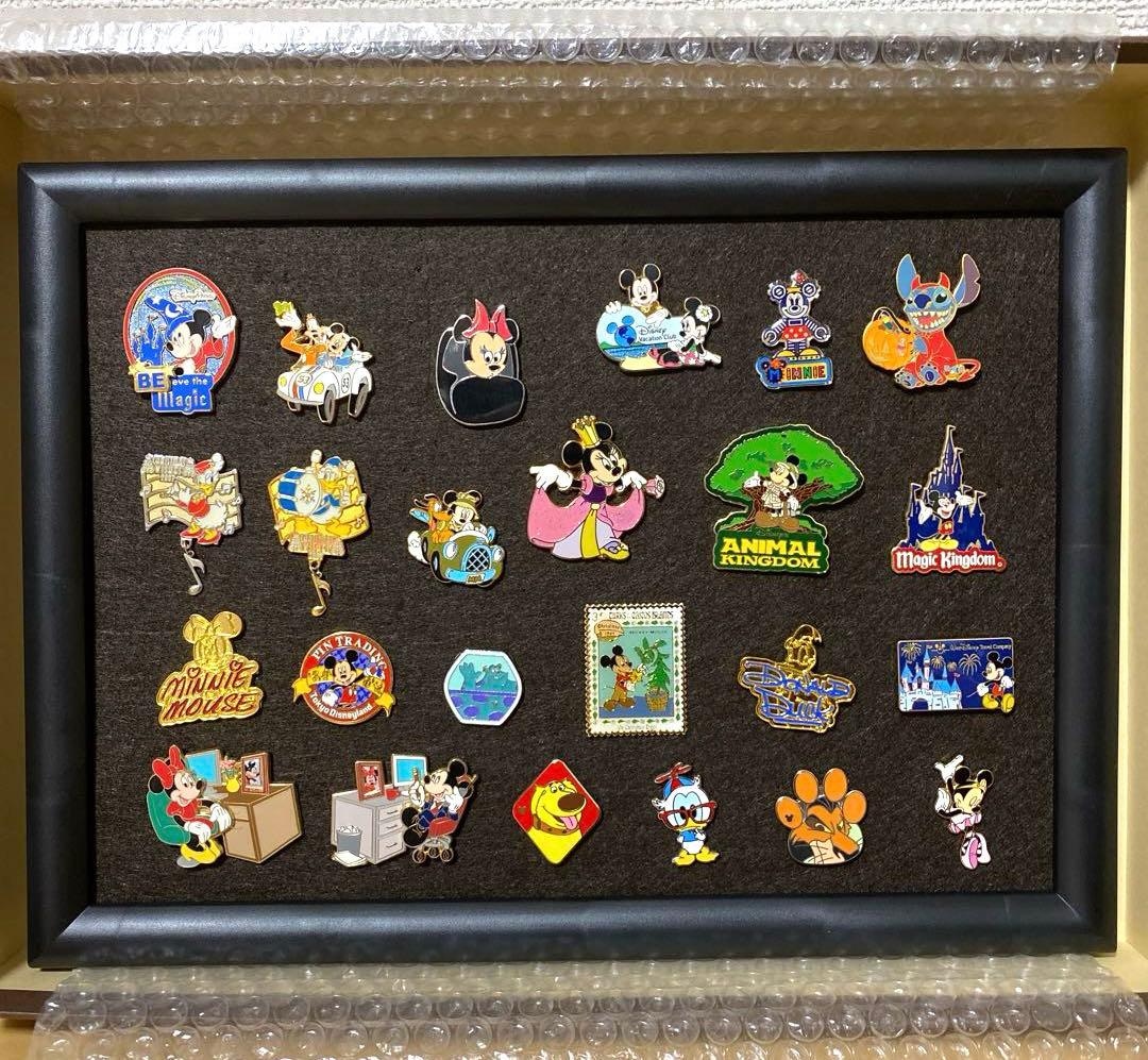 額付き】ディズニー ピンバッジ ピンバッチ まとめ売り（24点セット