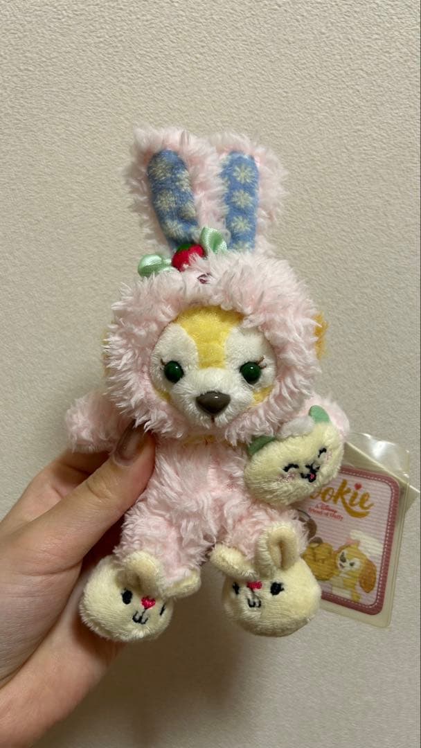 香港 ディズニー クッキーアン うさぎ・ジェラトーニ　恐竜 2体セット