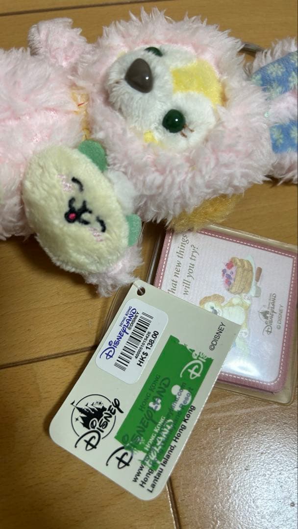 香港 ディズニー クッキーアン うさぎ・ジェラトーニ　恐竜 2体セット