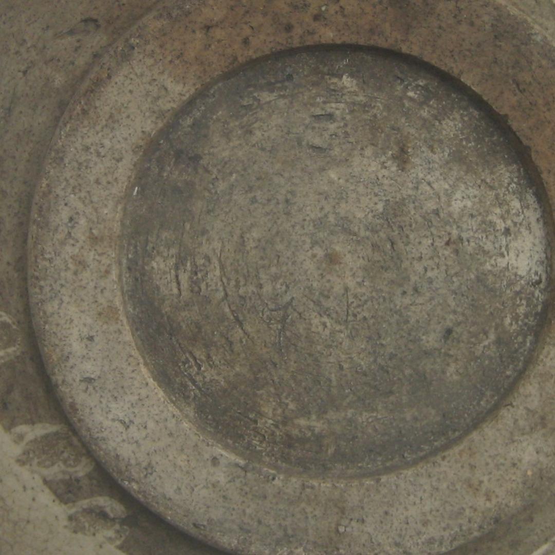 江戸時代の瀬戸の大皿「馬の目]９寸皿ー直径２６.５cm　深さ ６cm）