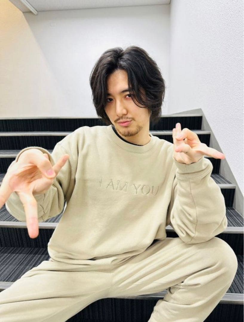 藤井風 I AM YOU スウェット ベージュ - メルカリ