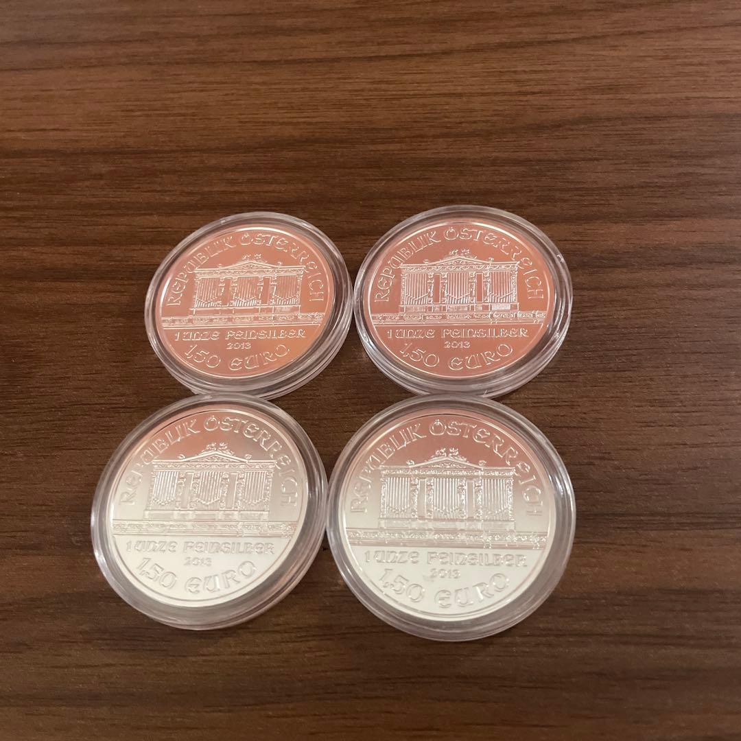 2013年 オーストリア「ウィーン・フィルハーモニー」1オンス 銀貨4枚