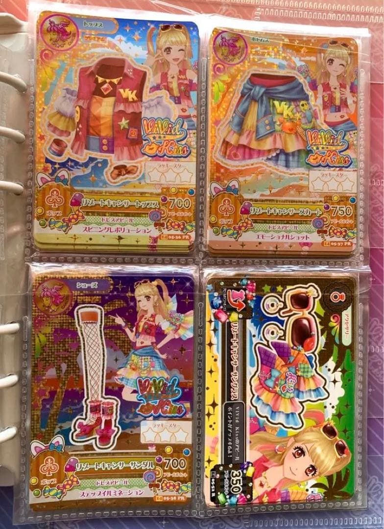 アイカツ】リゾートキャンサー 夏樹みくる セリア トレカ バインダー