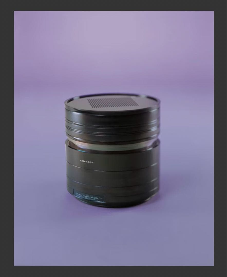 未使用《amadana FH-109 置き型 加湿器》黒 ブラック☆日本製