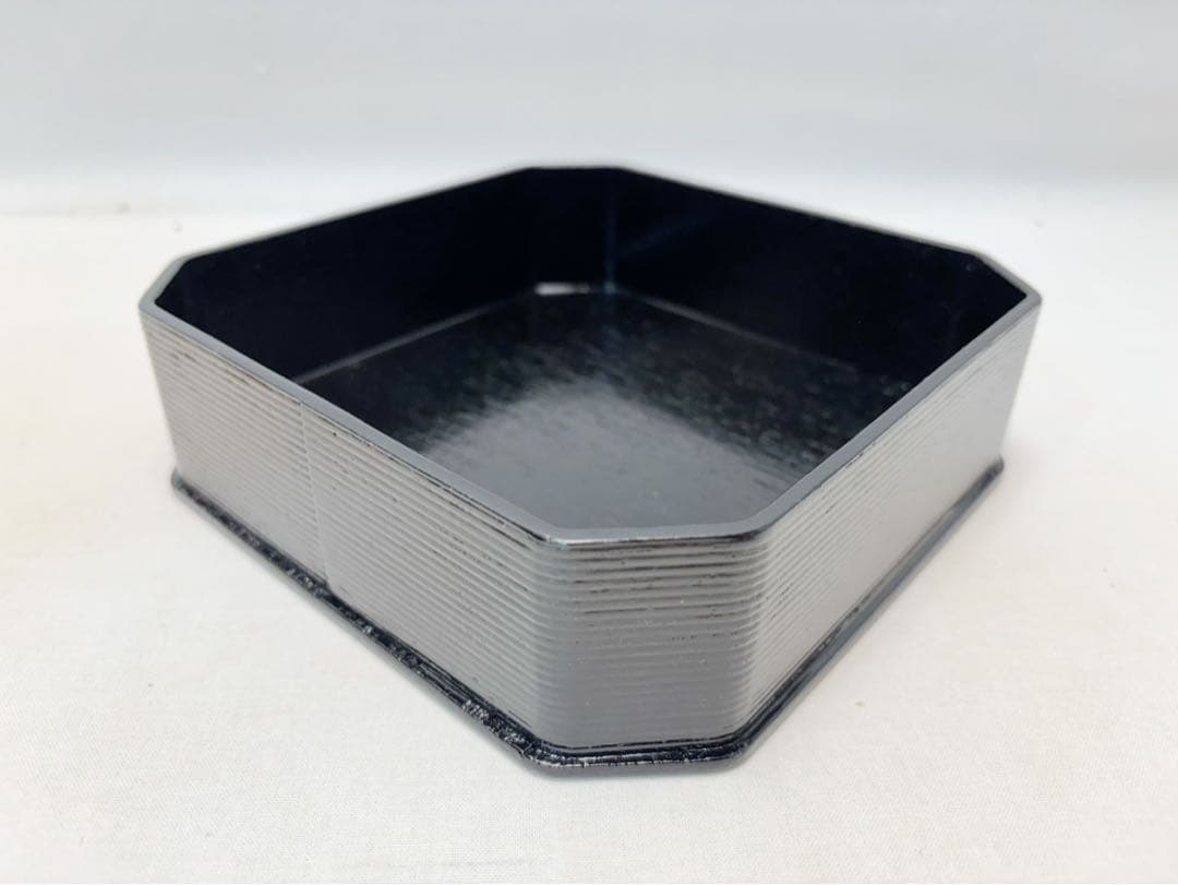 ほぼ未使用 懐石道具 木製柿合塗 5段縁高重 茶懐石 利休好写 お正月 紙箱