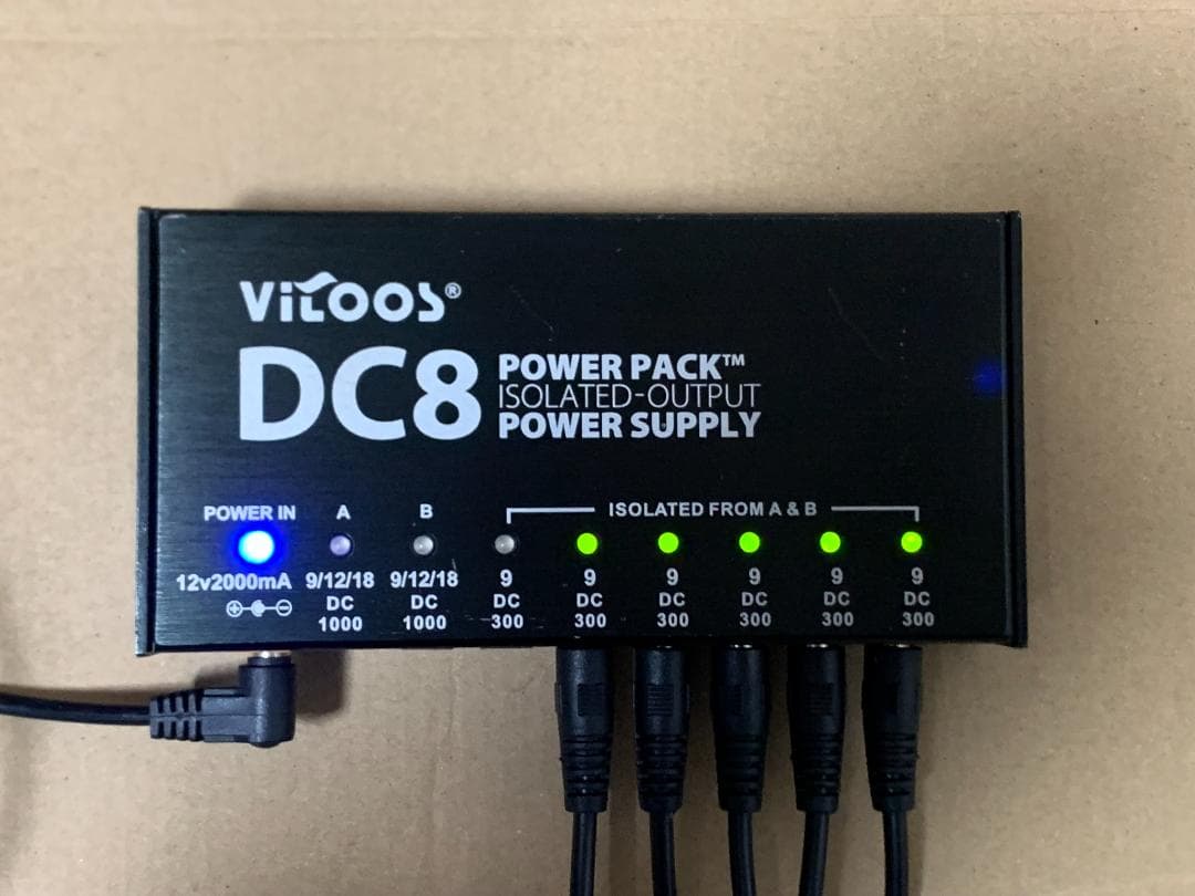 Vitoos DC8 パワーサプライ(アダプター、ケーブル有) Vitoos DC8