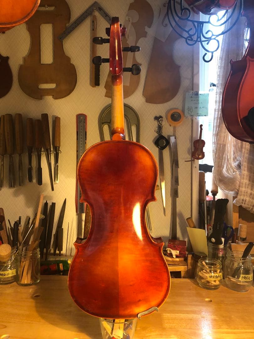 【駒&魂柱調整済】SuzukiバイオリンNo350 1/2 1976