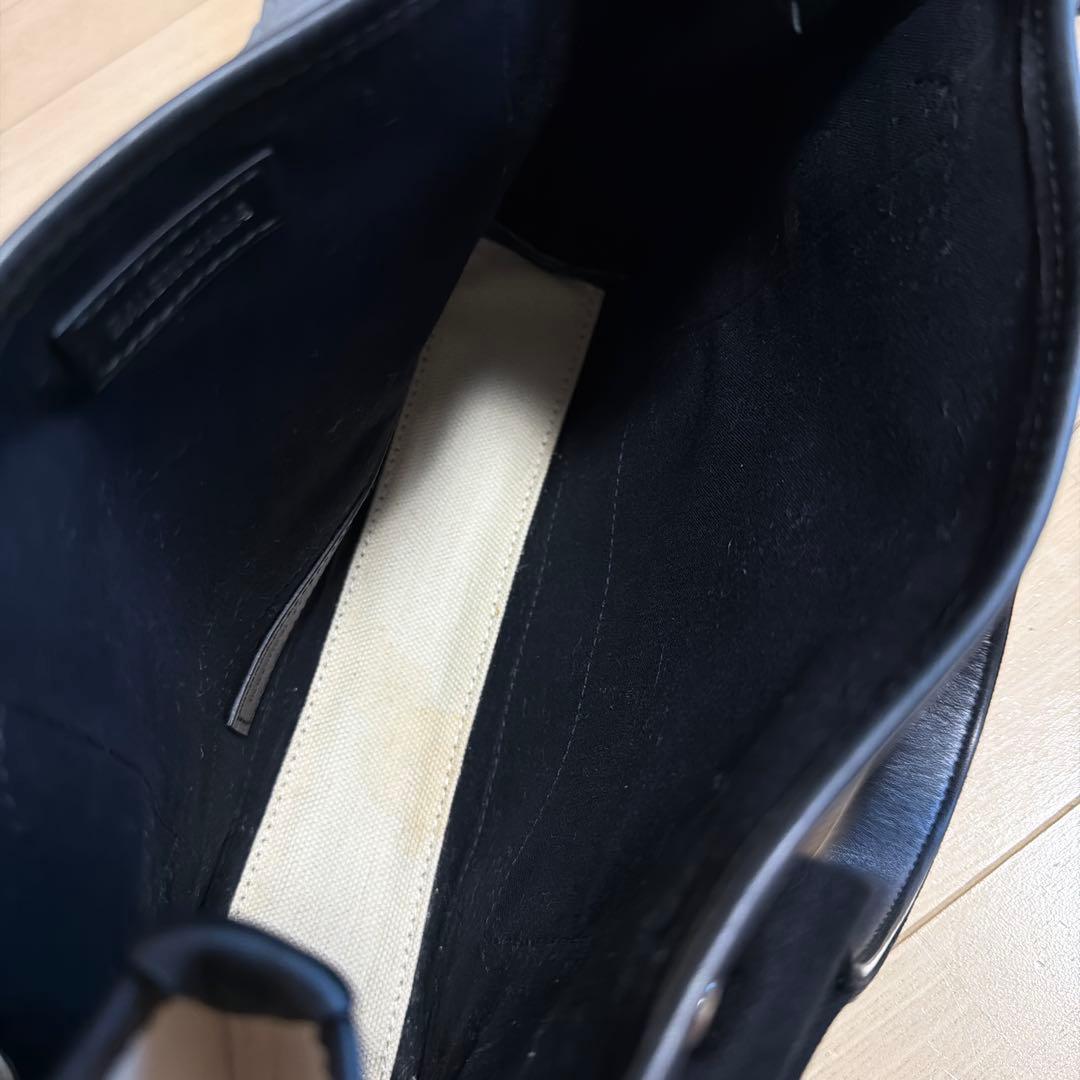 balenciaga Navy カバ XS ブラック ホワイト