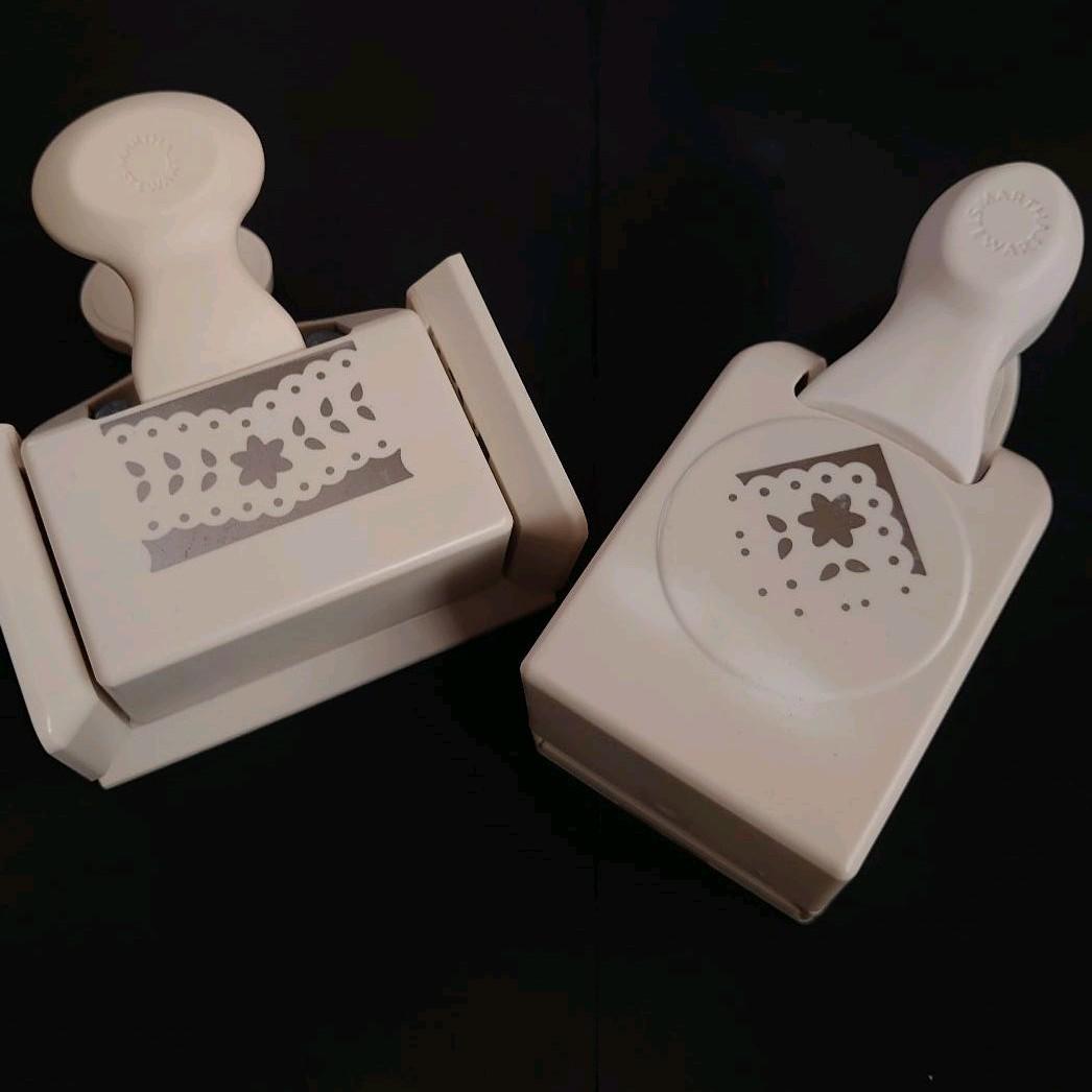 マーサスチュワート ビッグパンチセット レース ボーダー フレーム