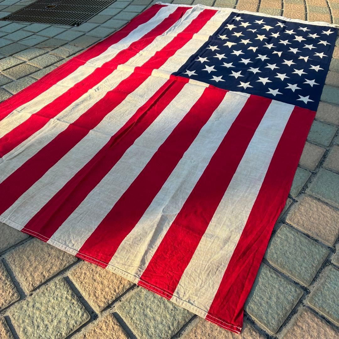 70´s〜80´s アメリカヴィンテージ星条旗フラッグ USA製アンティーク雑貨
