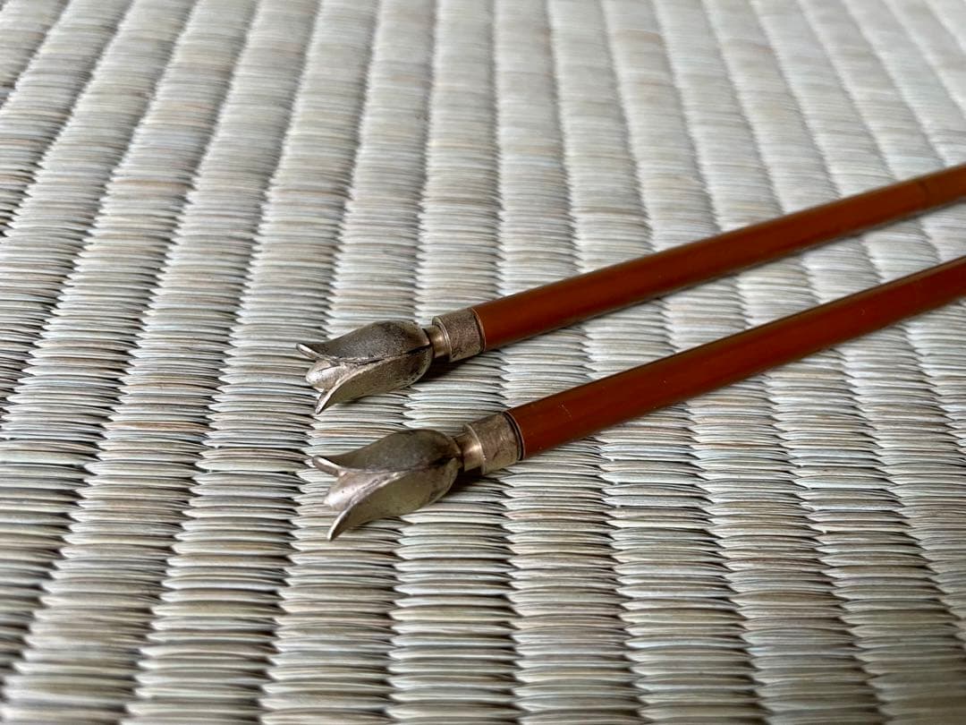 飾火箸 【菊頭、桐の実頭】 火箸② - 【茶・茶道具の店】 ㈱今川