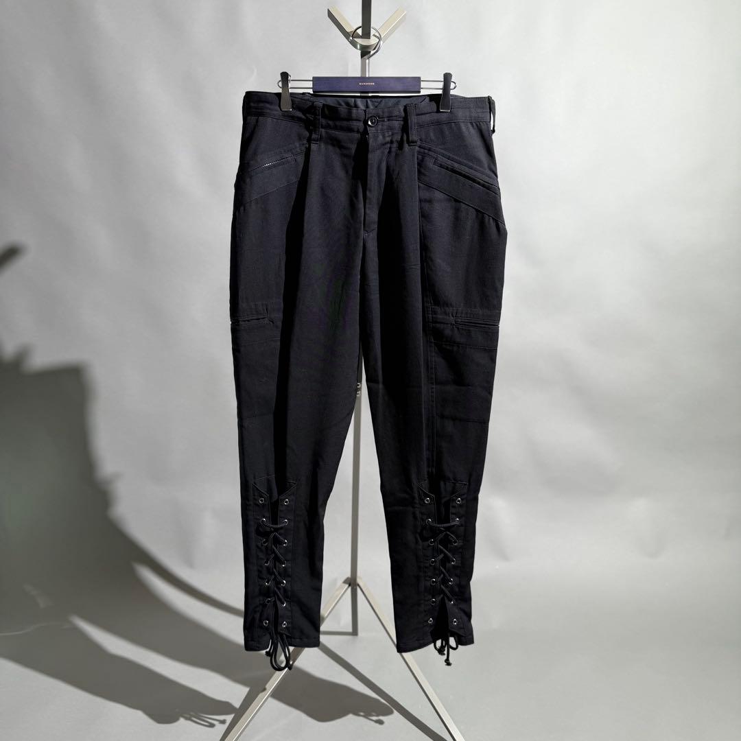 ヨウジヤマモトプールオム ウールギャバレースアップジョッパーズカーゴ 2