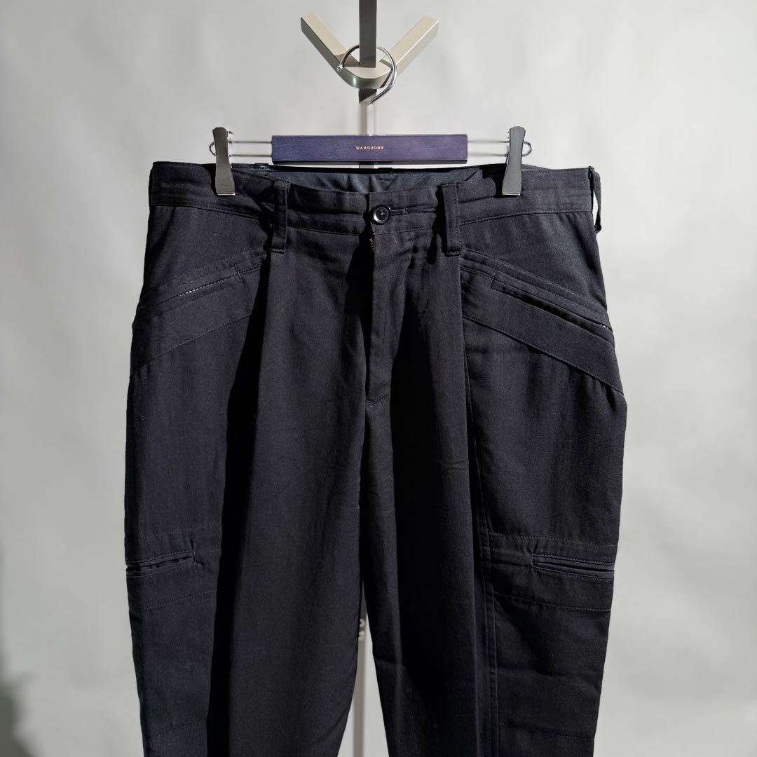 ヨウジヤマモトプールオム ウールギャバレースアップジョッパーズカーゴ 2