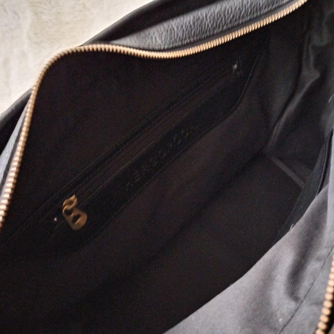 【美品!!】エルゴポック ☆ ビジネスバッグ プライムグレインレザー 使用 黒色