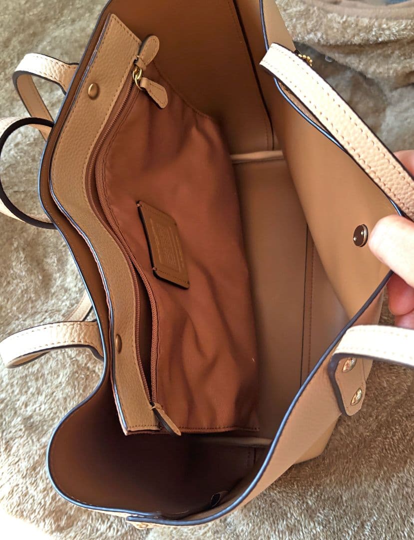 COACH ベージュ トートバッグ