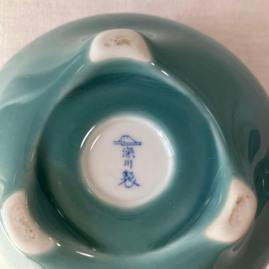 深川製磁 深川製 有田焼 香炉 犬摘み 三足 茶道具 箱付き ヴィンテージ