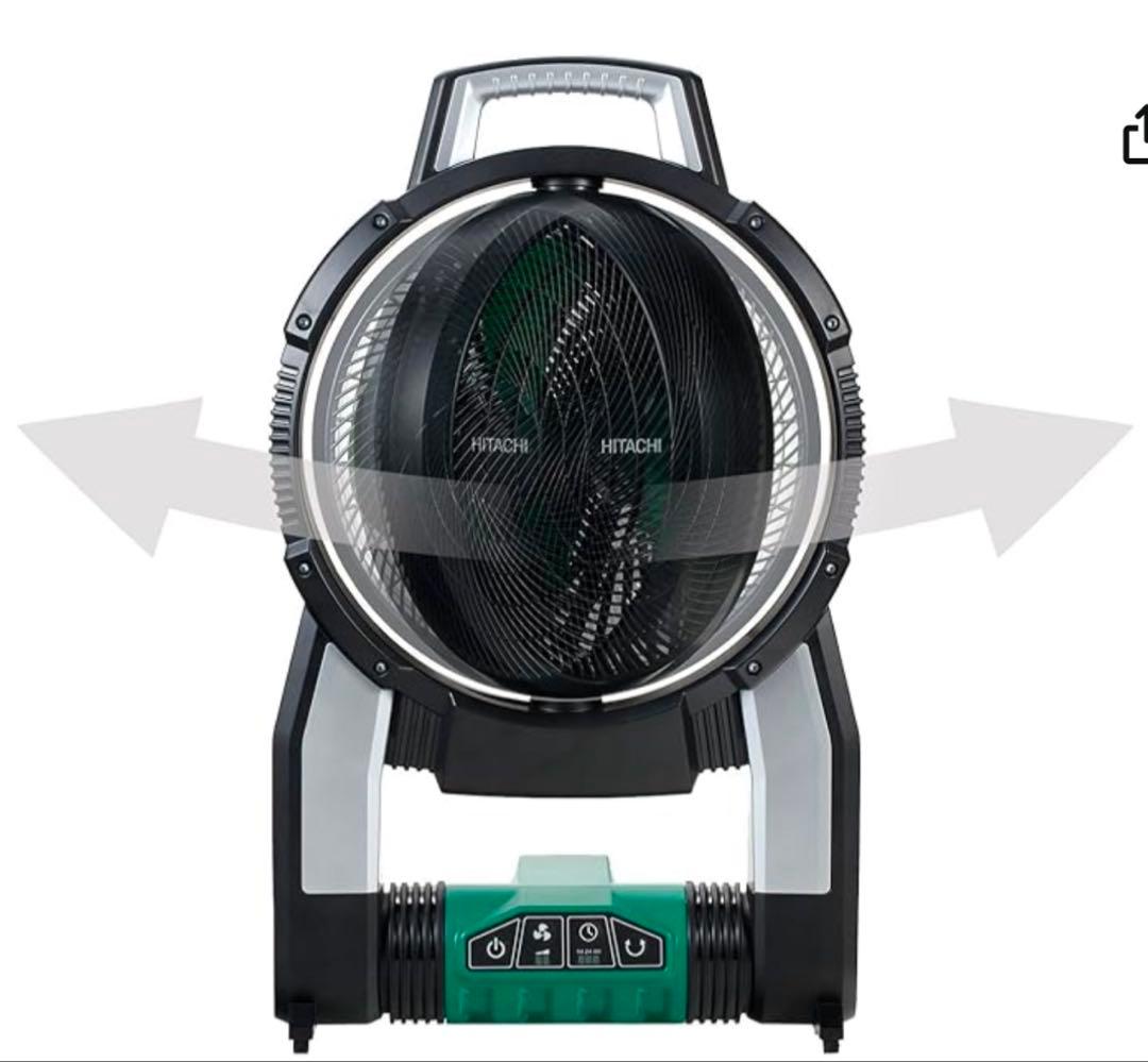 HiKOKI業務用扇風機 首振り機能付き　UF18DSAL(NN) コードレス