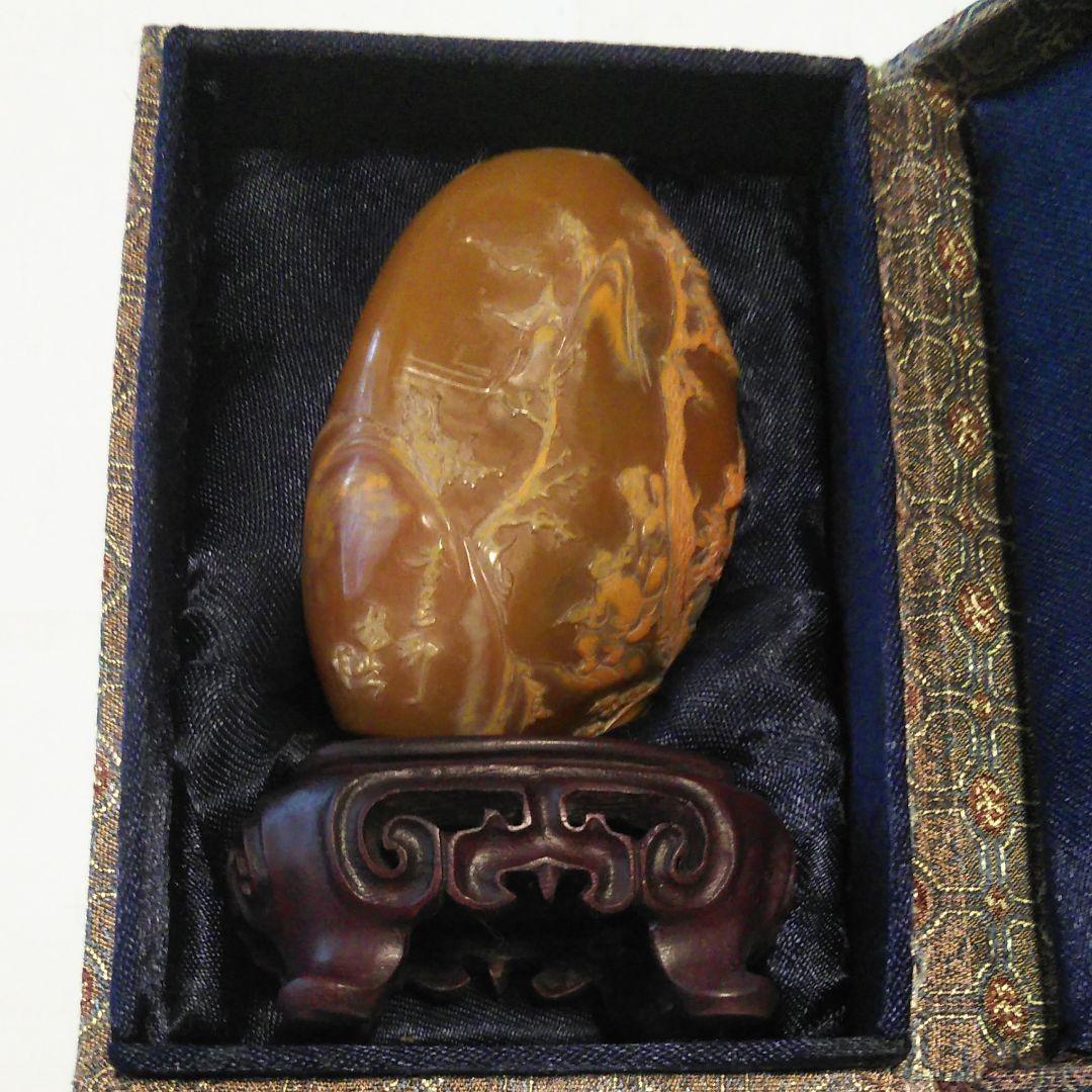 印材田黄天然石 ケース付き