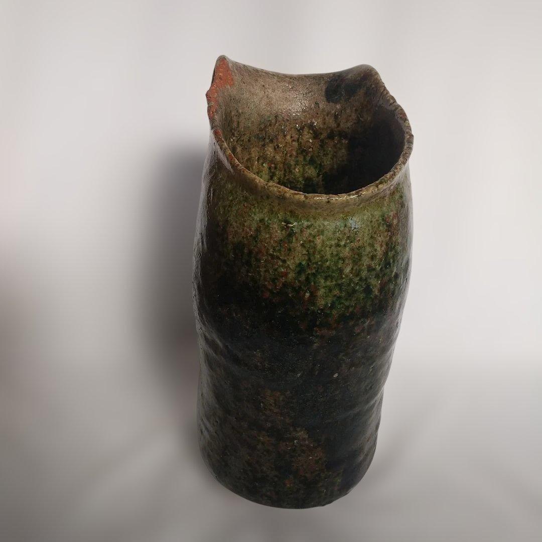 益子焼 長倉翠子 精 高さ約28センチ 長期保管品